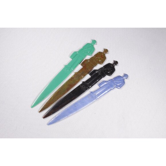CHOOSE Vintage plastic Fuller brush man letter opener, mcm salesman sample gift - Picture 5 of 5